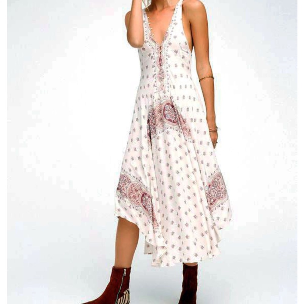 Free People, Faithfully Yours Printed Slip, XS